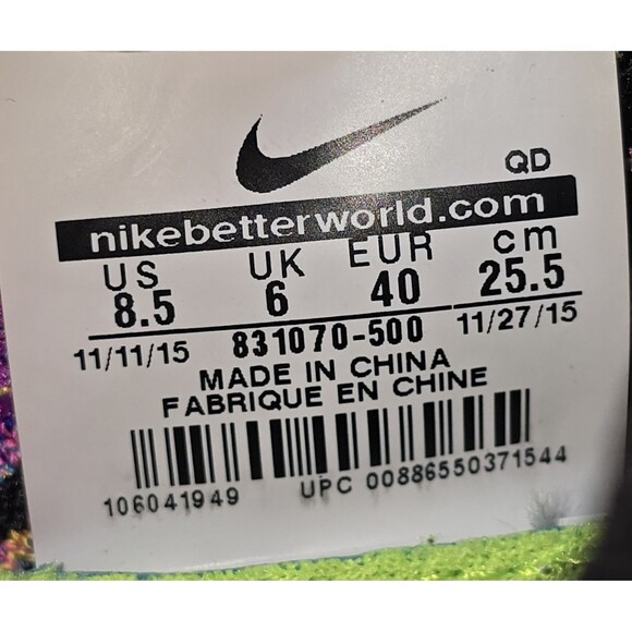 Nike Free RN Flyknit Women's Size 8.5 Hyper Purple Running Shoes (831070-500) - Picture 9 of 9